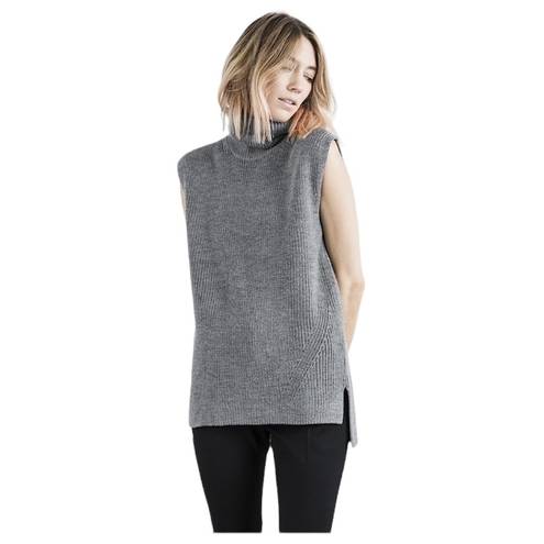 Everlane  🐑 The Chunky Wool Knit Sleeveless Turtleneck Pullover