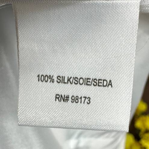 W By Worth  Wavy Stripe Silk Twill Slim Skirt - Navy/White - size 10