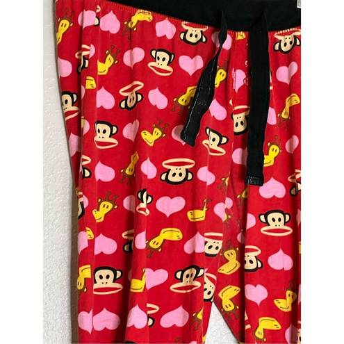 Paul Frank  Women's Red and Pink Julius pajama pants S