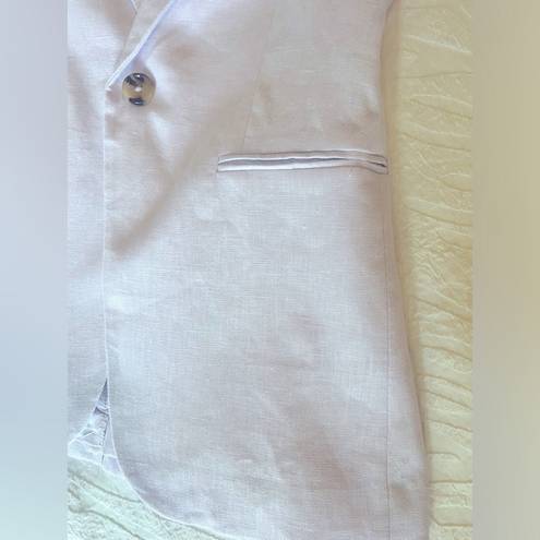 Mango ✨NEW✨  Blazer suit 100% linen Light Pastel Lilac Size 2