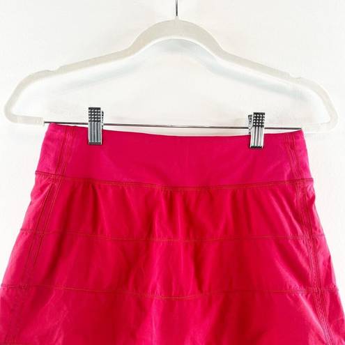 Lululemon  Pace Rival Tennis Golf Active Skirt Skort Mini Red Scarlet 4