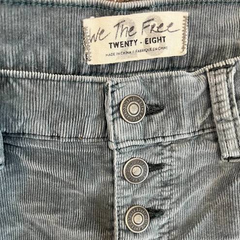 We The Free Free People  Corduroy Jeans Pale Blue Size 28