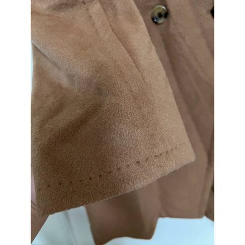 Max Mara Women's  Cashmere Wool Double Breasted Coat Overcoat M Camel