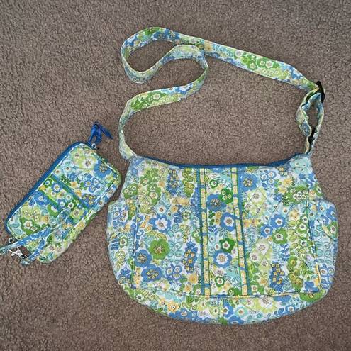 Vera Bradley blue & green floral purse & wallet