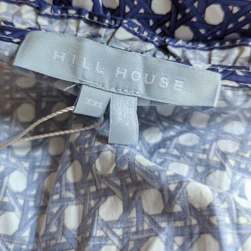 Hill House Sabrina Dress Blue Basketweave Cotton Size XXL