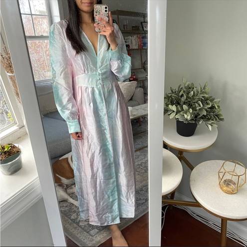 Hill House NWOT  Tati Tye Dye Silk Duster Robe