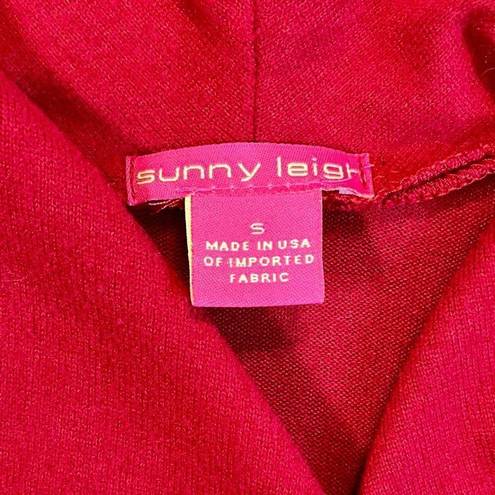 Sunny Leigh  Women’s Red Sweep Wrap Sweater Small