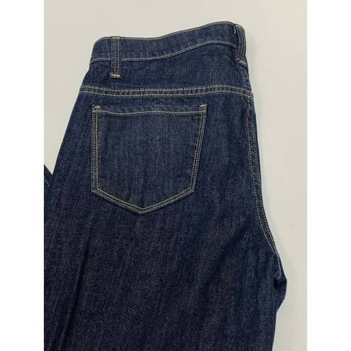 Talbots  Womens Denim Jeans Classic Straight Dark Wash Mid Rise Size 6