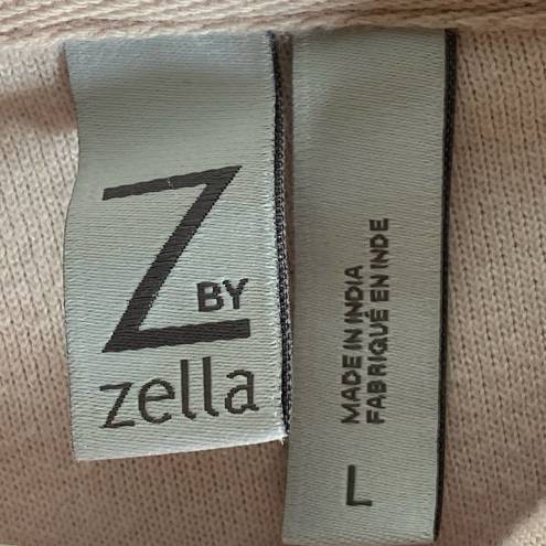 Z By Zella Feelin Fine Velour Hoodie Sweatshirt Pink Size Large