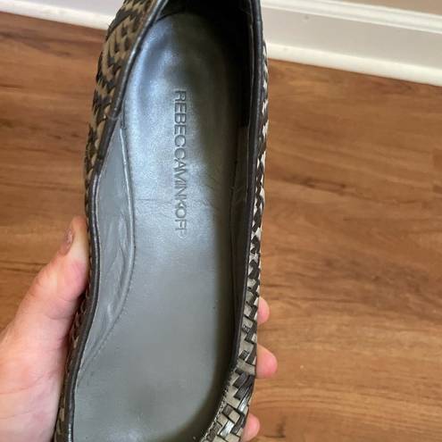 Rebecca Minkoff  silver metallic flats sz 7