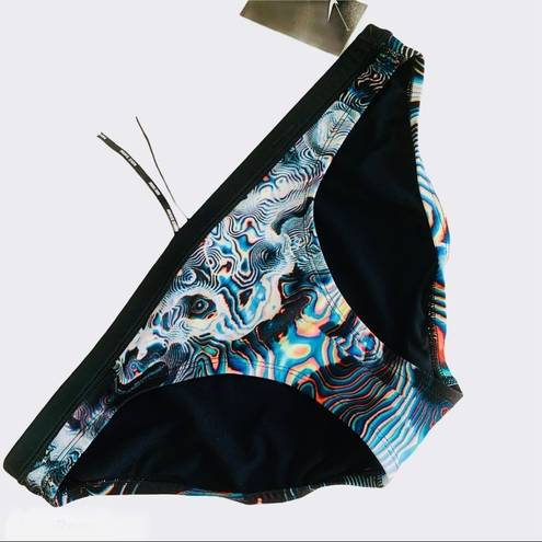 Nike  Bikini Bottom Swimwear X-LARGE Geo Aftershock TRIPPY black blue white