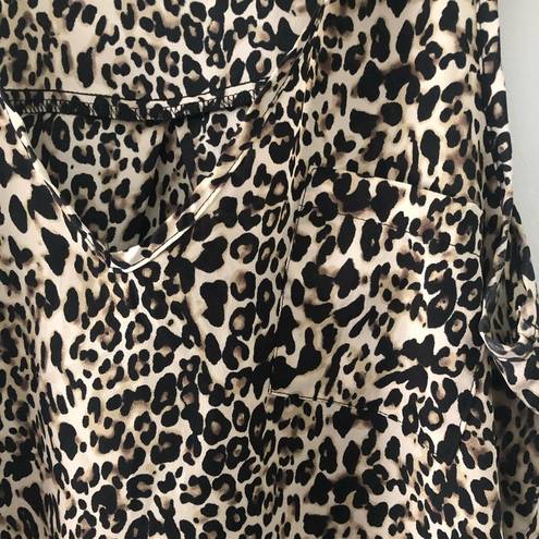 Vintage Havana  Leopard Print V Neck Tank Top