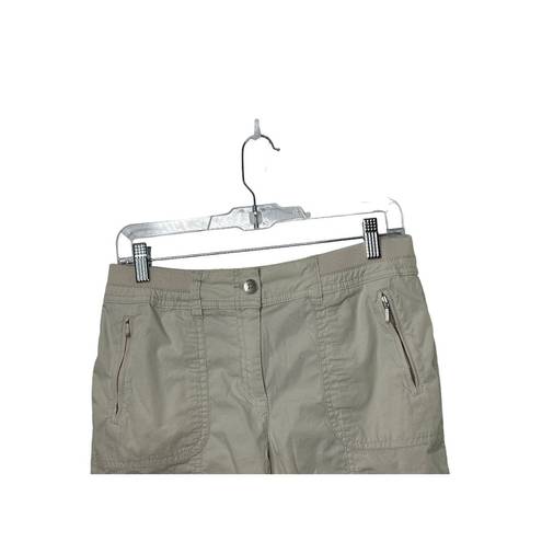 Chico's  Beige Bermuda Cuffed Shorts Women's Size XS 2