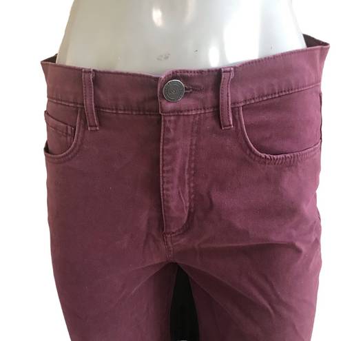 The Loft  High Rise Purple Soft Skinny Cotton Rayon Pants Women’s Size 28/6