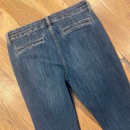 Banana Republic Wide Flare Leg Blue Denim Jeans Size 30