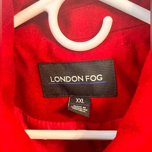 London Fog WILL ABSOLUTELY NOT TAKE LESS  Red Peacoat