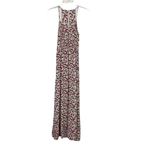 Divided  Floral Center Slit Maxi Vacation Dress Size 4