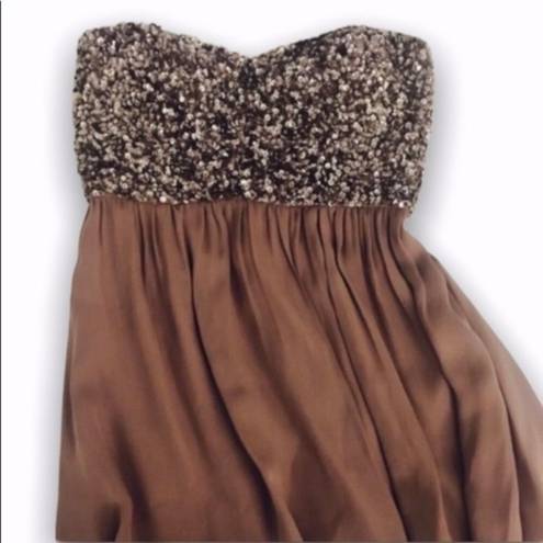 Parker Strapless  sequin dress