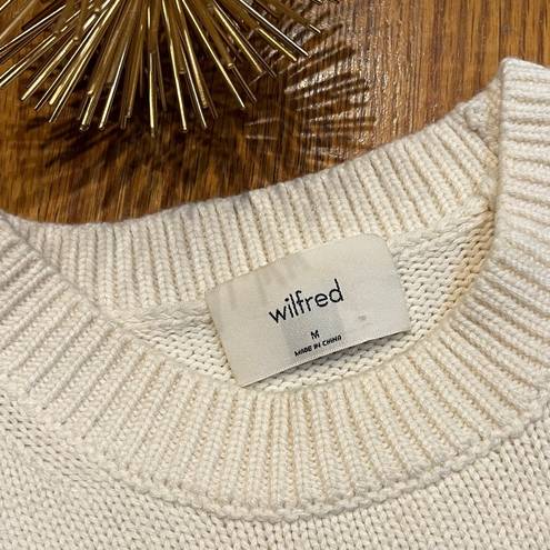 Aritzia  Wilfred Alps Wool Blend Sweater Vest Cream Size Medium