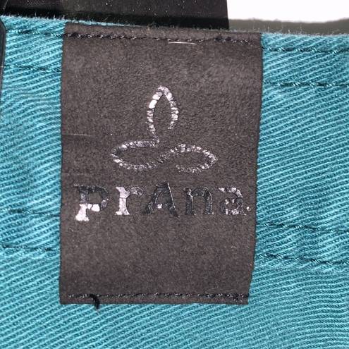 prAna  Dark Teal Blue Green Super Soft Boyfriend Jean Straight Leg 34 Waist