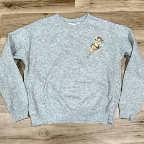 l*space  Jam Lola Crewneck Grey Sweatshirt Women’s Small Medium