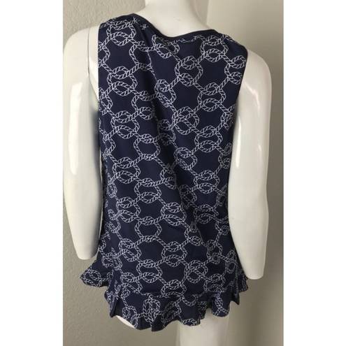 Tommy Hilfiger  Moya Tie Neck peplum Sleeveless S