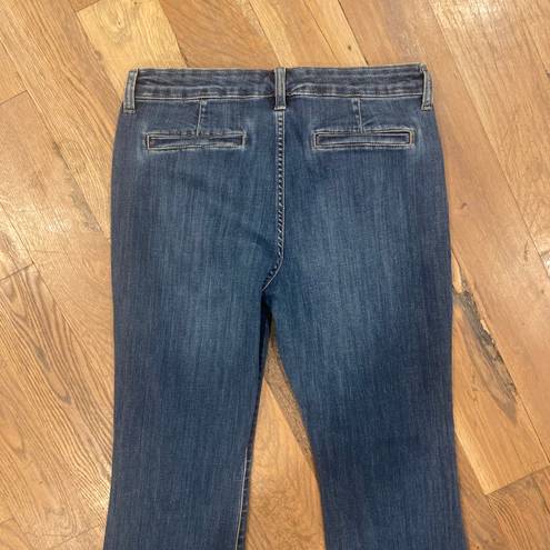 Banana Republic Wide Flare Leg Blue Denim Jeans Size 30