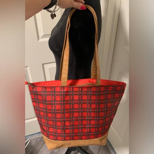 Simply Southern  Tartan Plaid Tote