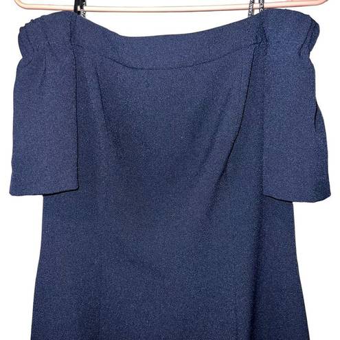 Vince Camuto  Off The Shoulder Navy Dress Size 8