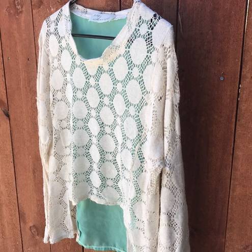 Vintage Havana  Sheer Blouse