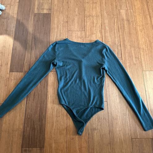 Abercrombie & Fitch  | Dark Green | Long Sleeve Henley Bodysuit | XS