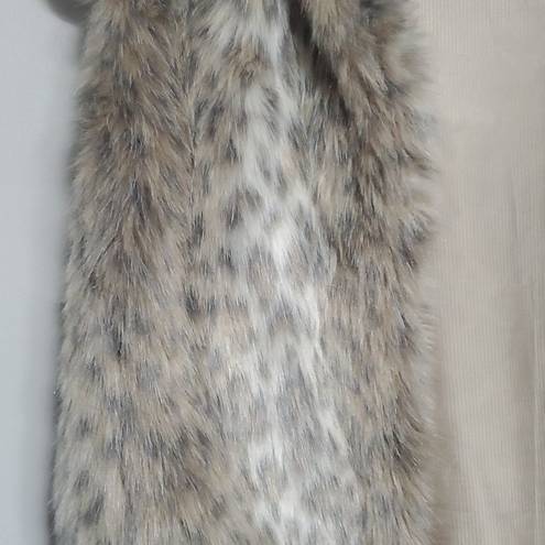 Banana Republic  Faux Fur Animal Print Vest