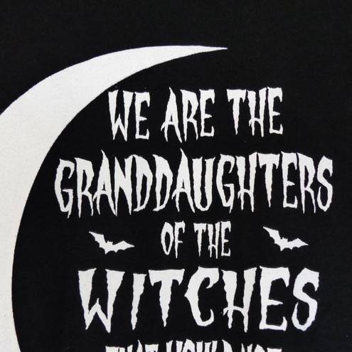 The Moon Witches Would Not Burn Shirt Womens S Black Graphic Gothic Whimsigoth