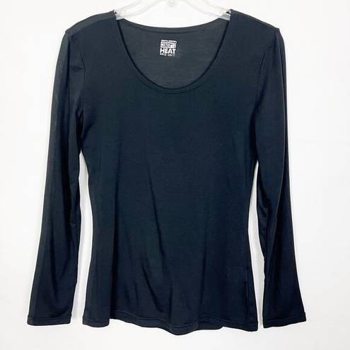 32 Degrees Heat  Activewear Long Sleeve Black Top Size M