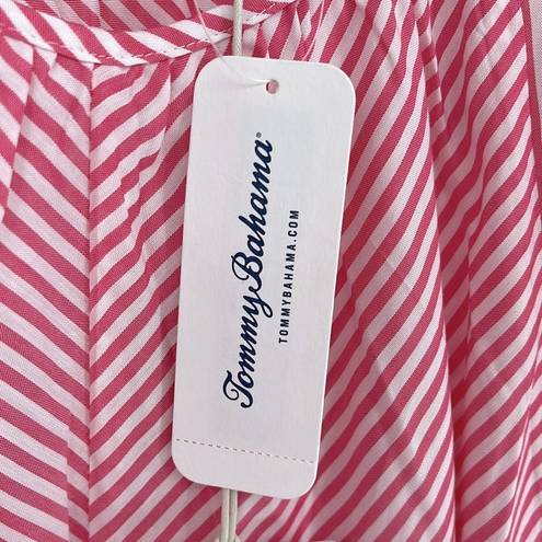 Tommy Bahama  Palm Cove Striped Tank Pink White Women’s Size Large New with tags!