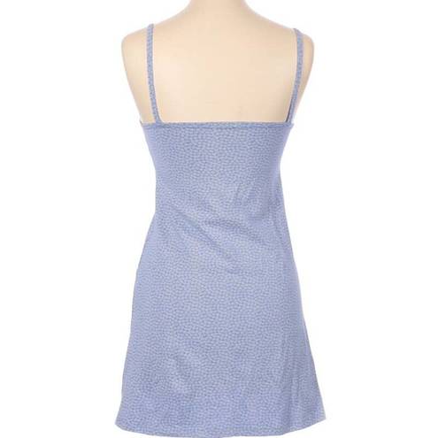 Light blue flower print brandy melville amara dress.