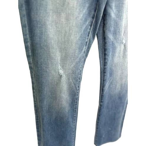 NYDJ  Slim Bootcut Lift xTuck Stretch Jeans Size 8 Bleach Splatter Sandspur NWT