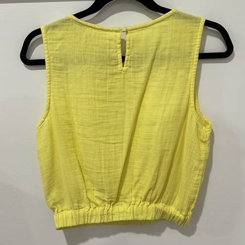 RD Style  yellow crop top