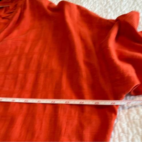 Pilcro  Anthropologie Orange Long Sleeve Button Down Top Large