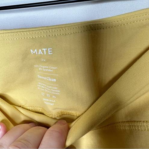 Mate the Label  Yellow Biker Shorts NWT in 3X