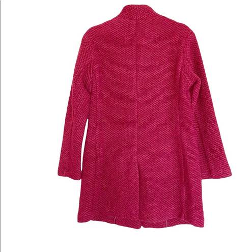 Banana Republic NWT  Knit Collarless Coat Wool Blend Red