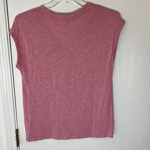 Jessica Simpson  Pink V-Neck Tee. Size S