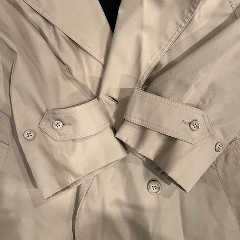 London Fog Khaki Trench Coat With Detachable Fleece Lining