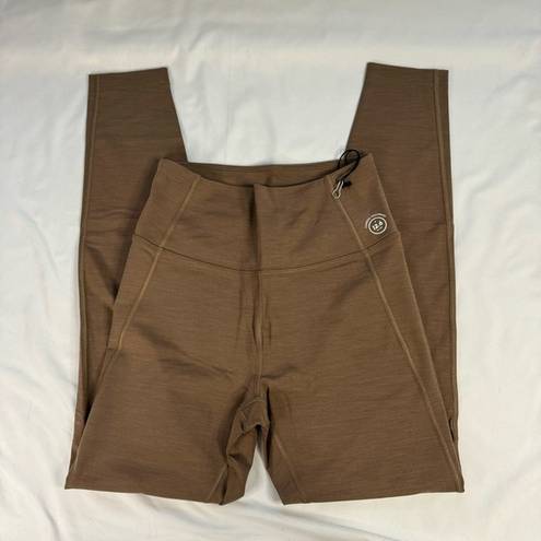 Allbirds NWT  Women Size L Cocoa Brown Natural Flow Legging Gym Active Cooling