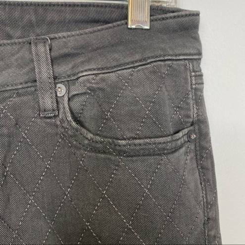 Black Diamond D-ID  Pattern Stitched New York Skinny Jeans Size 28