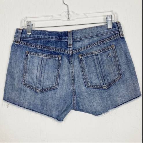 Rag and Bone  Light Wash Low Rise Zipper Denim Short