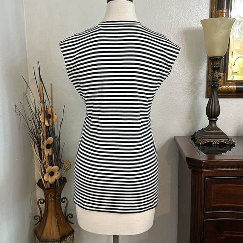 MM.LaFleur MM Lafluer The Alina T-Shirt Black And White Striped Pima Cotton Tank Top Medium