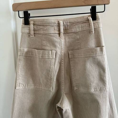 ZARA Marine Straight Jeans Tan