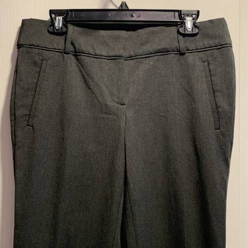 The Loft Women's Ann Taylor Charcoal Gray Marissa Straight Trousers Size 6 EUC #6337