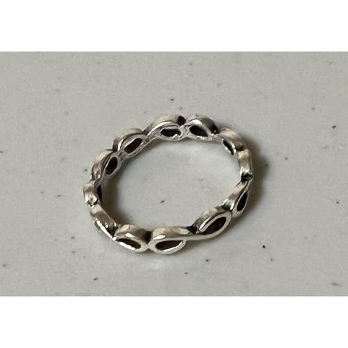 infinity Silver  Symbol Band Ring Jewelry Size 7 ♾️